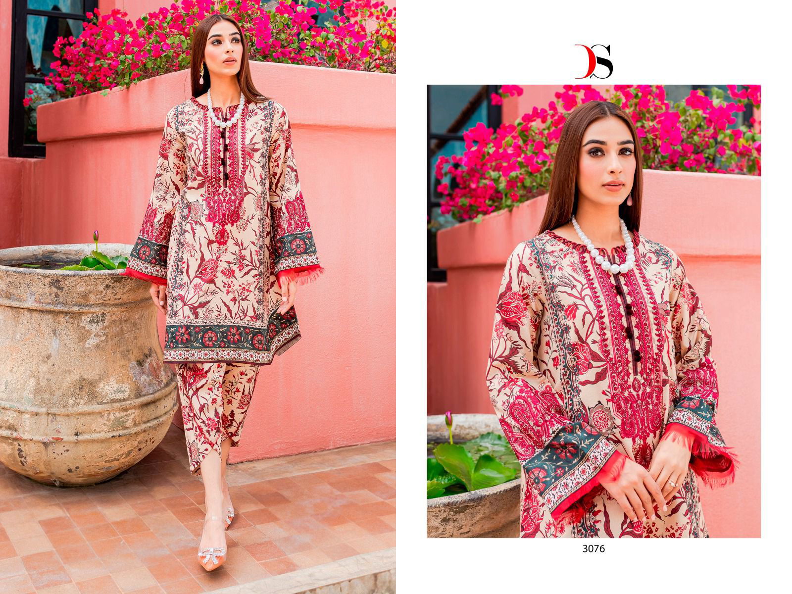 Firdous Flora By Deepsy 3071-3078 Pakistani Suit Catalog